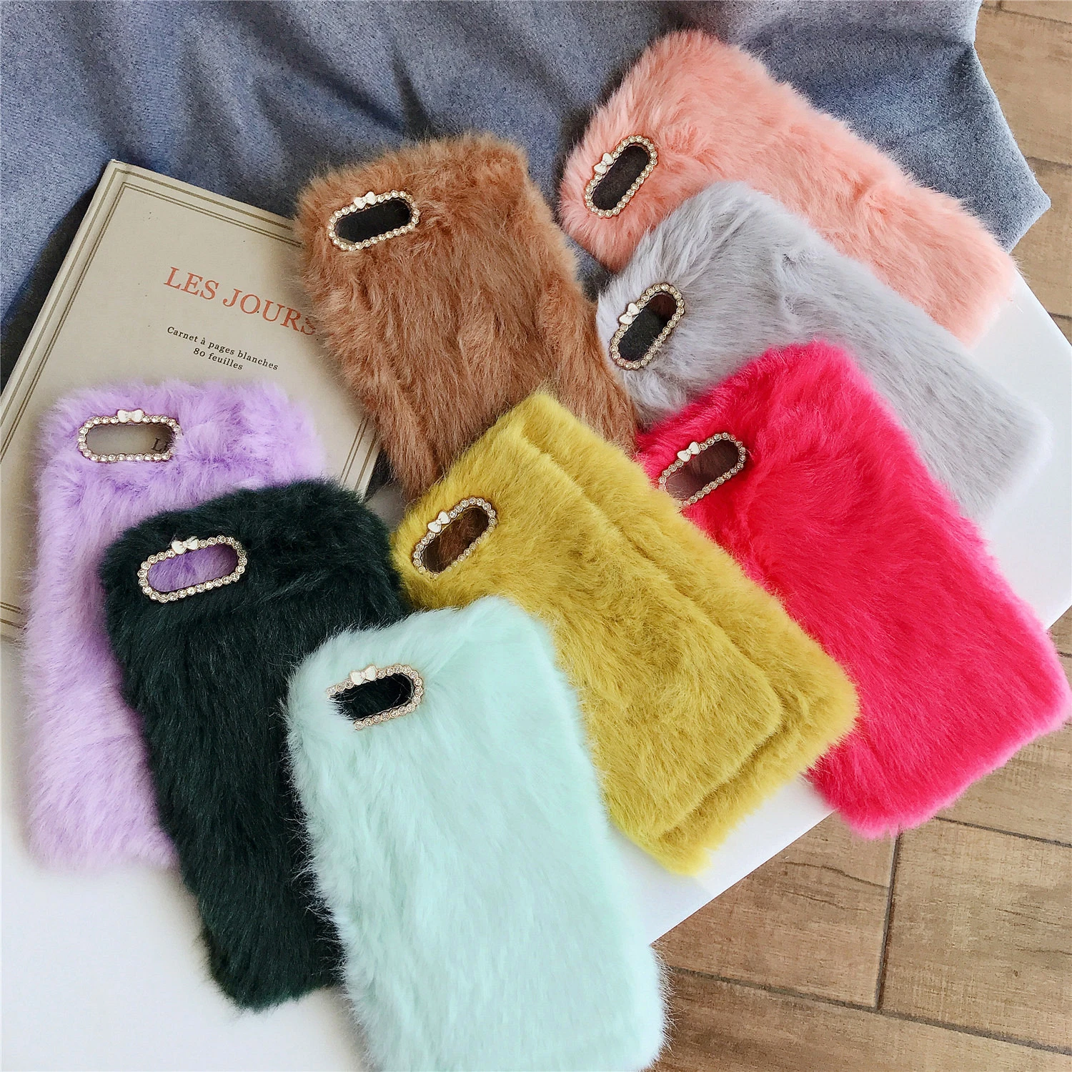 Милый теплый плюшевый чехол для телефона с бриллиантами huawei P9 P10 P20 P30 pro lite plus mate 9 10