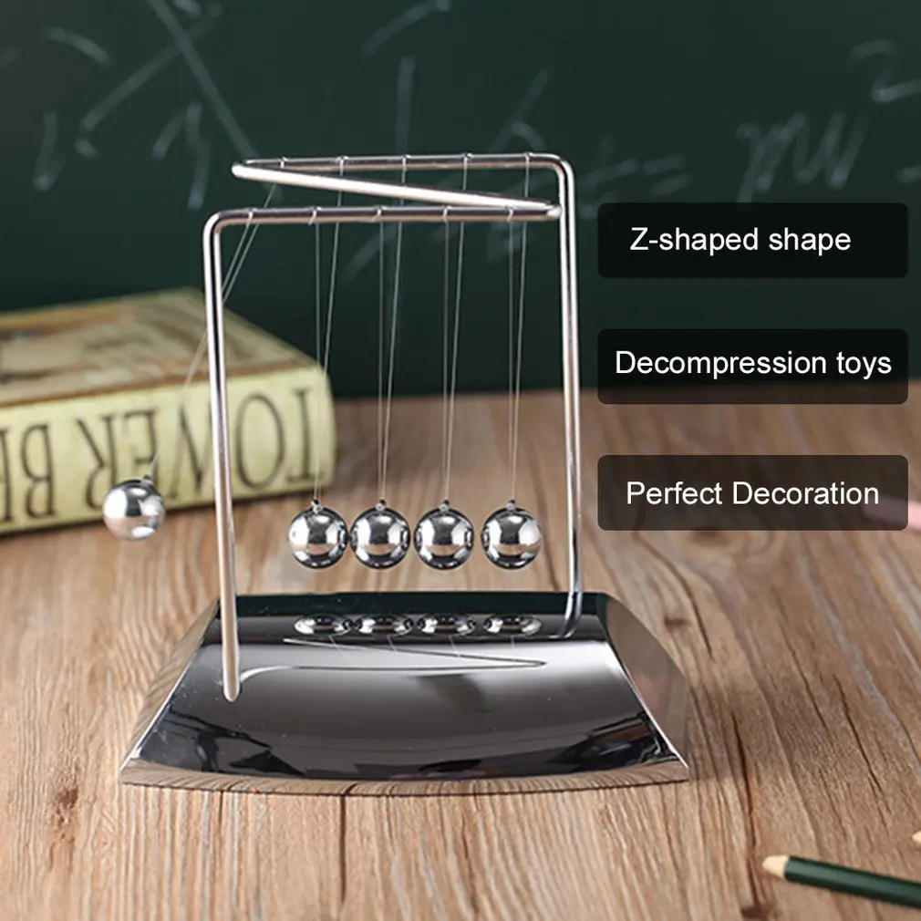 Z образный позолоченный маятник Ньютона металлический шар столкновения
