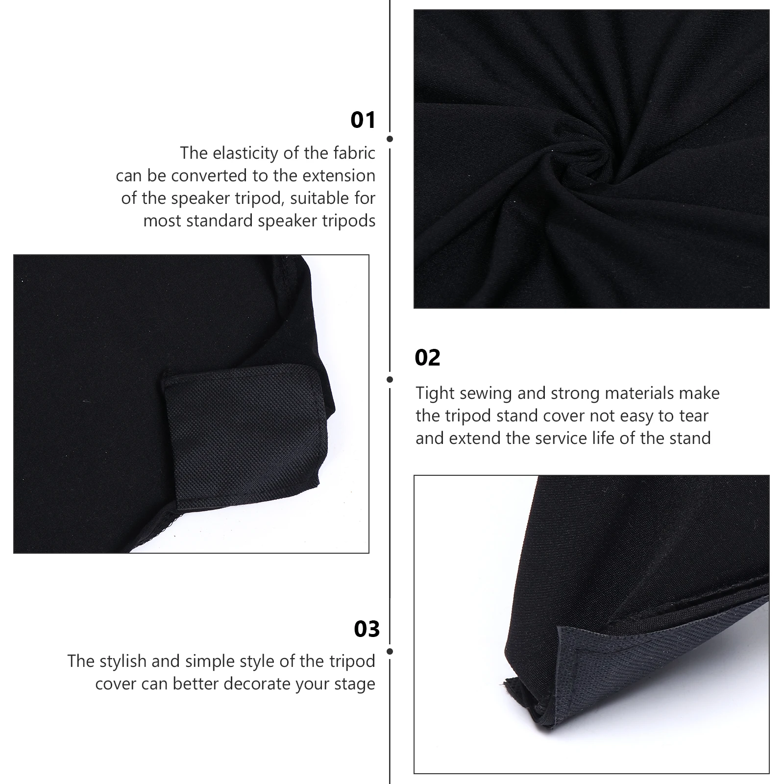 

1Pc Durable Adjustable Practical Folding Portable Speaker Stand Cover Adjustable Cover