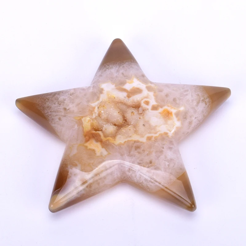 1 шт. натуральный жеод пентаграмма кристалл Целебный Камень агат энергетический