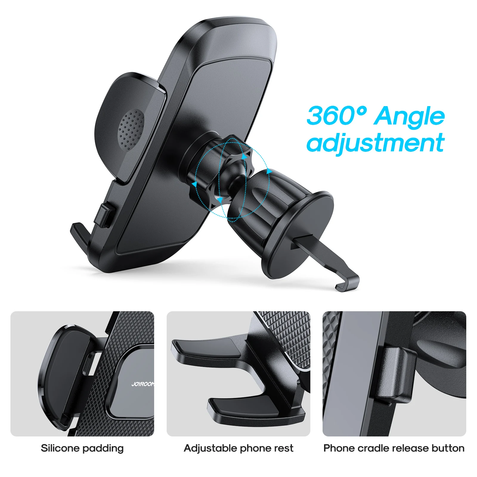 joyroom universal car phone holder for iphone 12 pro air outlet dashboard mount stand mobile cell for iphone 12 11 pro max x 7 8 free global shipping