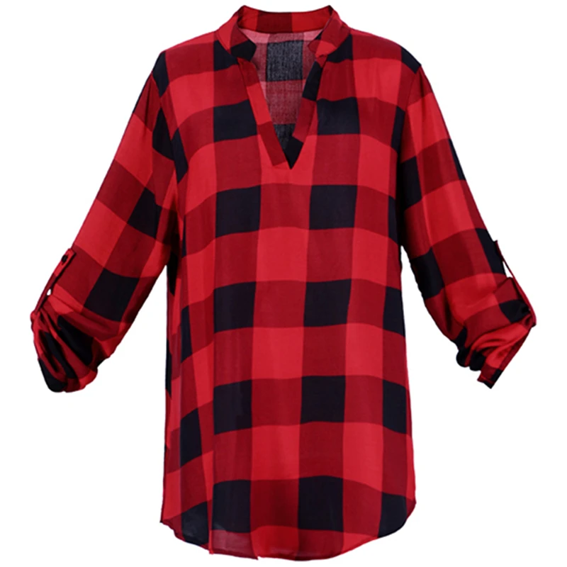 Модная клетчатая футболка топ в клетку стиле Харадзюку летняя женская одежда