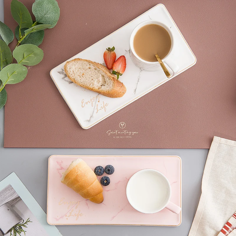 Розовый европейский набор кофейных чашек костяные китайские зеркальные чашки