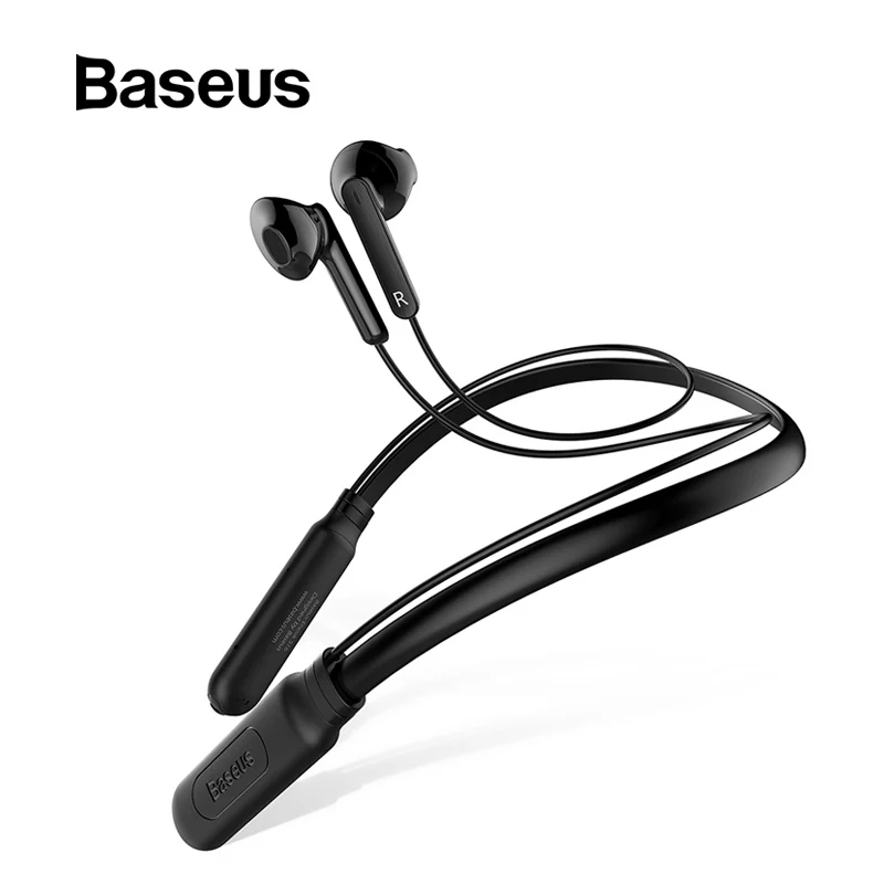 Baseus наушники беспроводные наушники S16 Bluetooth наушники беспроводные наушники с ремешком для шеи спортивные громкой связи Наушники-вкладыши с микрофоном Fone De Ouvido Bluetooth наушники блютуз наушники игровые