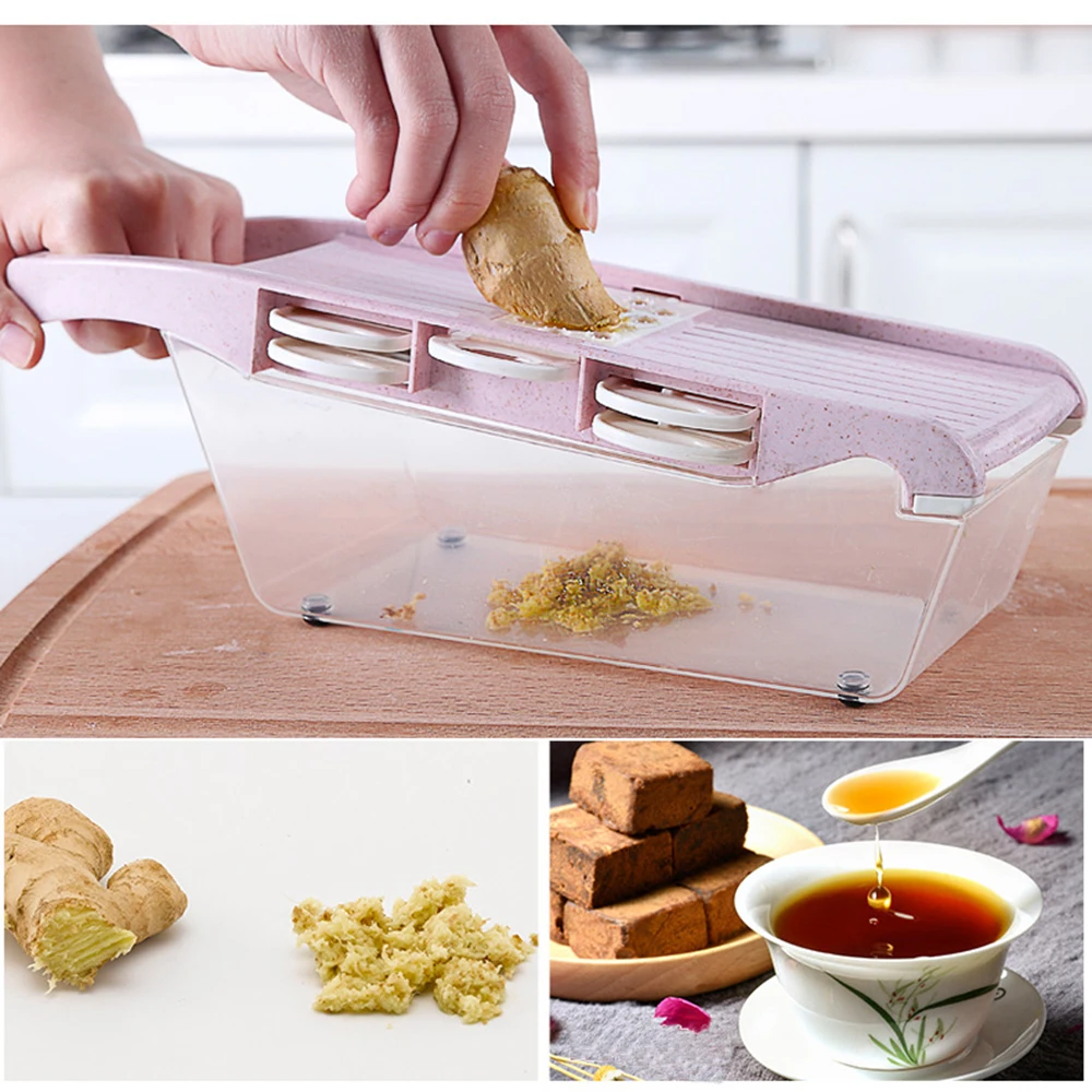 6 в 1 многофункциональное устройство резки овощей из нержавеющей стали