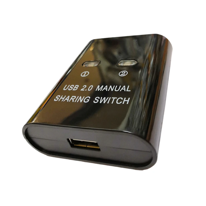 USB 2-портовый переключатель принтера sharer Ручной usb коммутатор 2 в 1 выход сплиттер U диск USB клавиатура мышь обмен Ручное переключение
