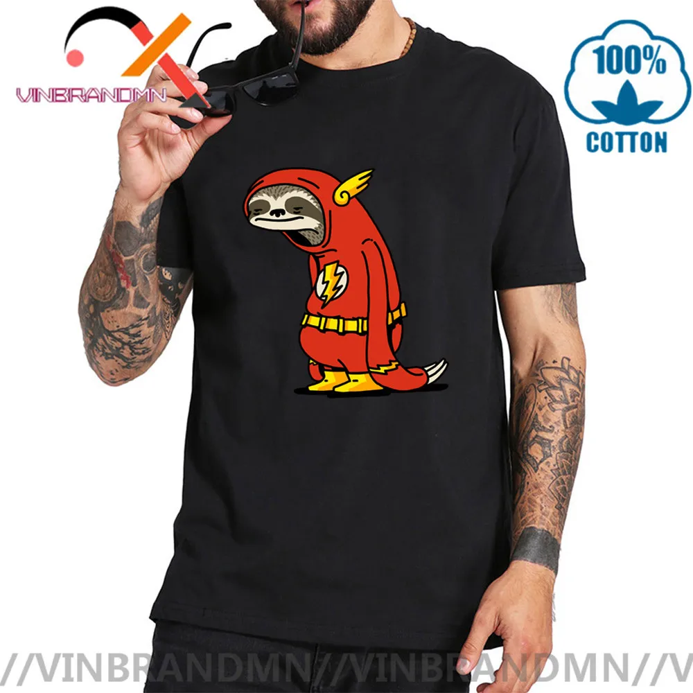 Забавные футболки с надписью The Flash Мужская нейтральная футболка суперкрасная