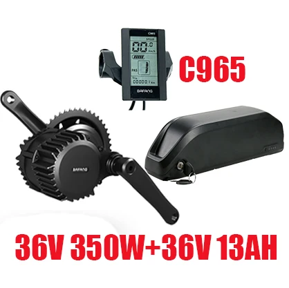C96536V350W36V13AH Bafang мотор 48В 500/750/1000w BBS02 BBSHD Электрический велосипед Conversion Kit с Батарея в, 36 В, 48 В, 13/17. 5ah, фара для электровелосипеда в двигателя комплект BBS01 - Цвет: C96536V350W36V13AH