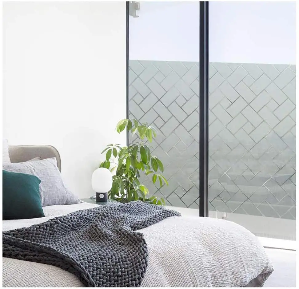 Уединение оконная пленка матовые наклейки на окно анти-УФ пленки неклеящиеся