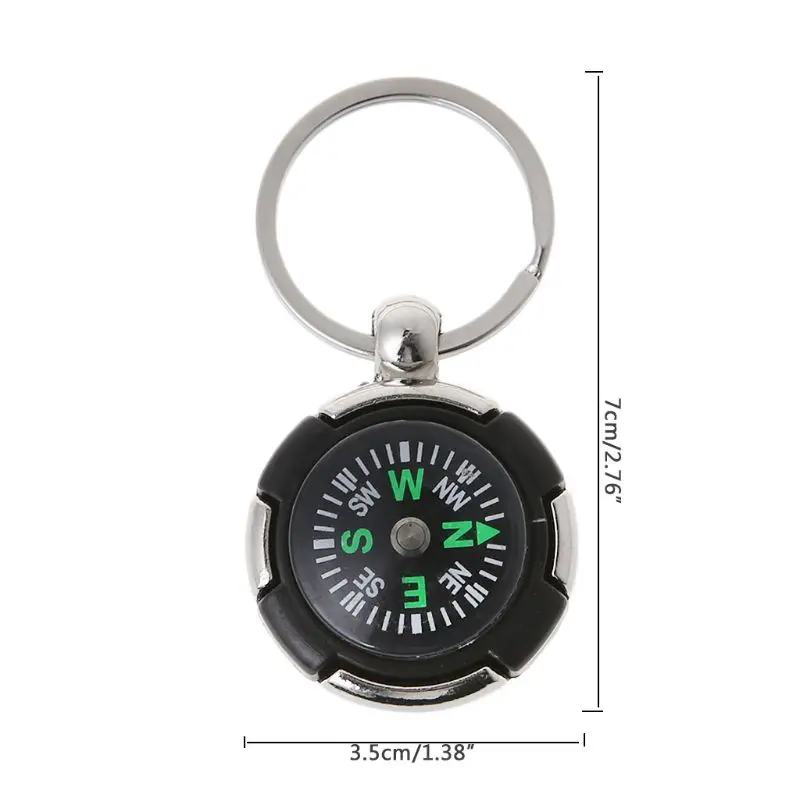 Outdoor Camping Hiking Mini Compass Navigator Portable Keychain Survival Tool Q84C | Спорт и развлечения
