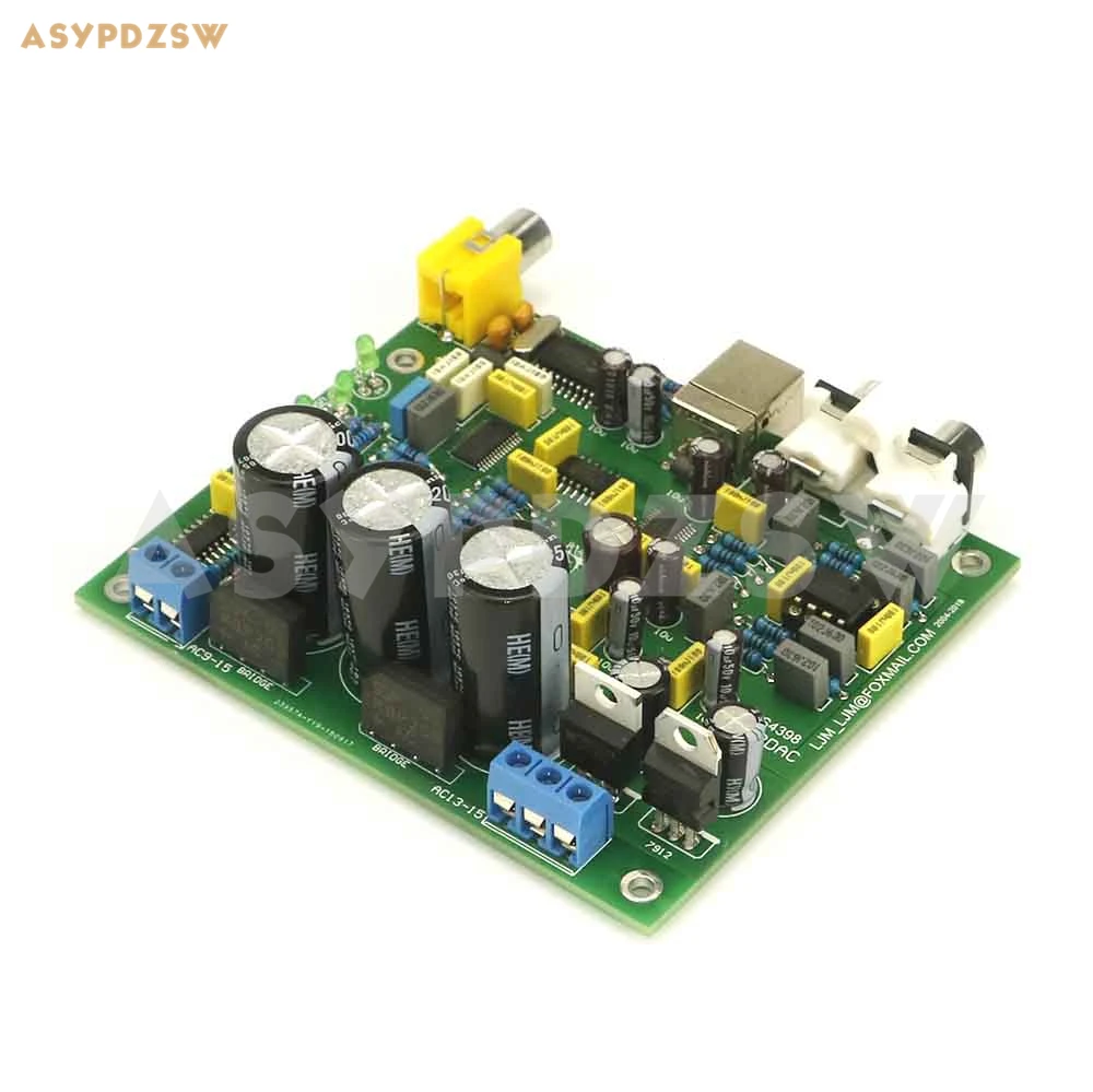 

CS4398 DAC With USB Coaxial 24/192K decoder 32K-192K/24BIT DIY Kit/Finished board