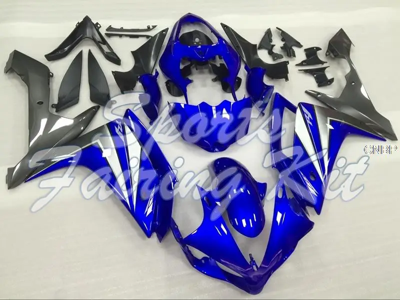 Обтекатель для YZFR1 2004 - 2006 Синий Серебряный полный комплект кузова 04 06 Кузов YAMAHA |