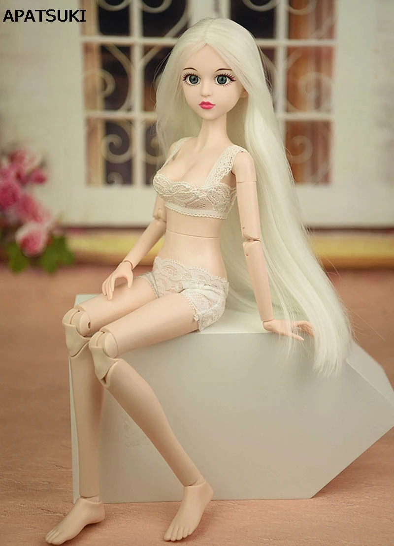Белая Серебристая кукла Синьи обнаженные волосы 1/4 BJD 3D реалистичные глаза голые