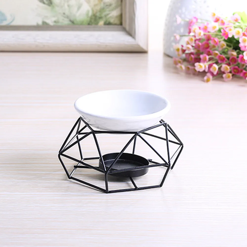Stainless Steel Oil Burner Candle Aromatherapy Lamp Home Decorations Aroma Metal Holder | Дом и сад