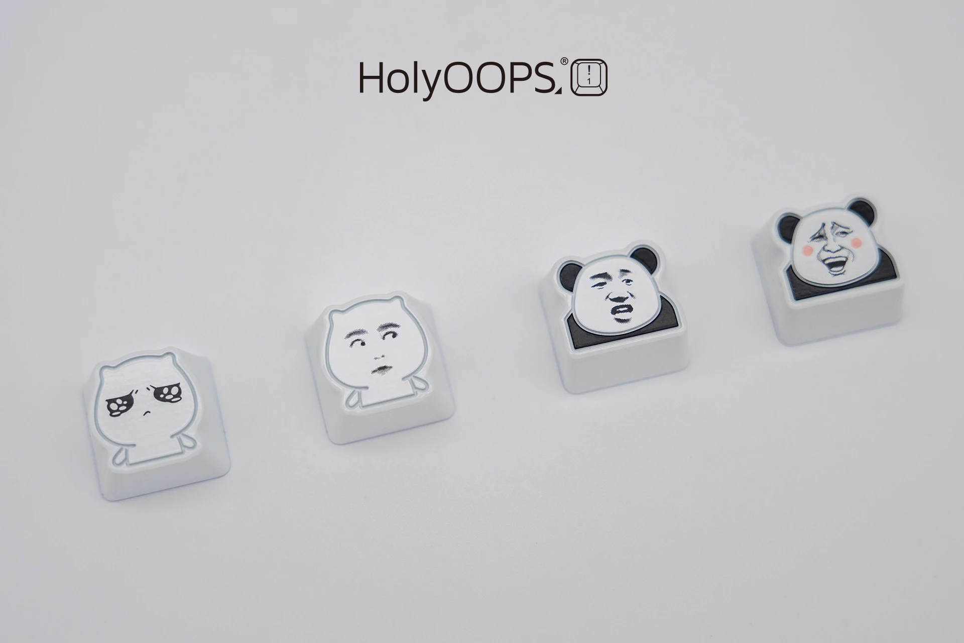 Holyoops милый мем ремесленный Keycap CNC анодированный алюминий совместимый