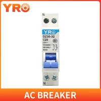 ac 1p mini circuit breaker mcb 10a 16a 20a 25a 32a circuit protector dz30 32