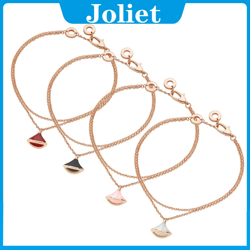 

High quality Original 925 sterling silver ceramic bracelet for women with rose gold classic couple jewelry wedding gift