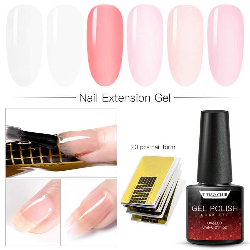 Акриловый поли Быстрый расширение УФ-гель Наборы Кристалл УФ-строитель гель для