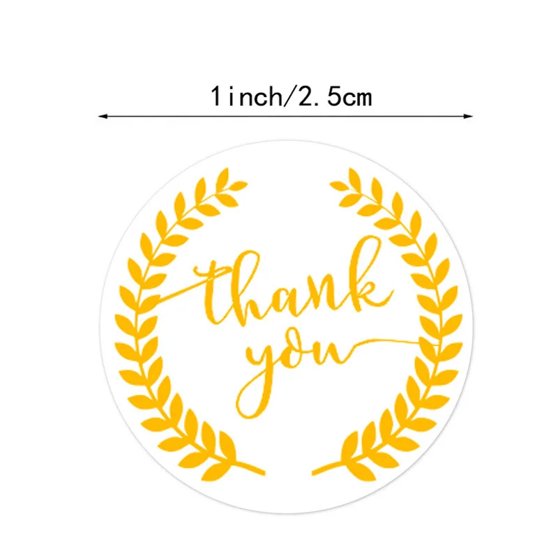 500 листов/рулон круглых этикеток ручной работы из крафт бумаги Упаковочная