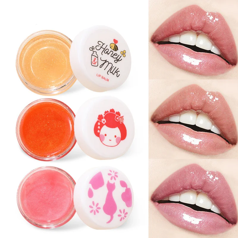 

Gloss Lip Daily Makeup Water Oil Colorless Sexy Cute Fruit Lip Balm Liquid Lipstick Moisturizing Plumper Lip Care Cosmetic