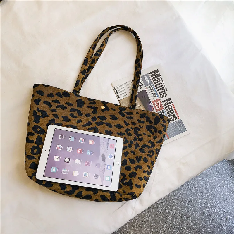 

Ladies Fashion Casual Simple Tote Bag Leopard design large shoulder bag Large capacity all-match shopping bag Handbags for women