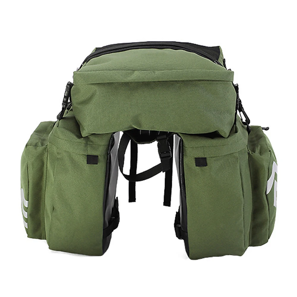

ROSWHEEL 3 in 1 Bicycle Trunk Bags Mountain Road Bike Cycling Double Side Rear Rack Tail Seat Pannier Pack Luggage Carrier