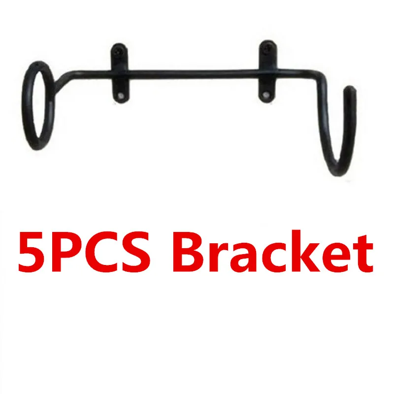 5PCS Brackets 1-100 шт, дешевое настенное крепление черного металла, полка для винных бутылок, подставка для винных бутылок, кронштейн для винных бутылок от поставщика - Цвет: 5PCS Brackets