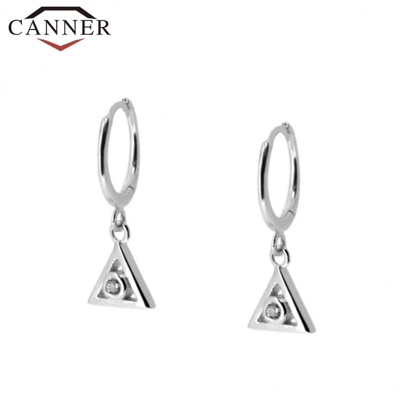 CANNER CZ Crystal Small Hoop Earrings 925 Sterling Silver Circle for Women Gold Huggie Earings 2020 Jewelry A5 | Украшения и
