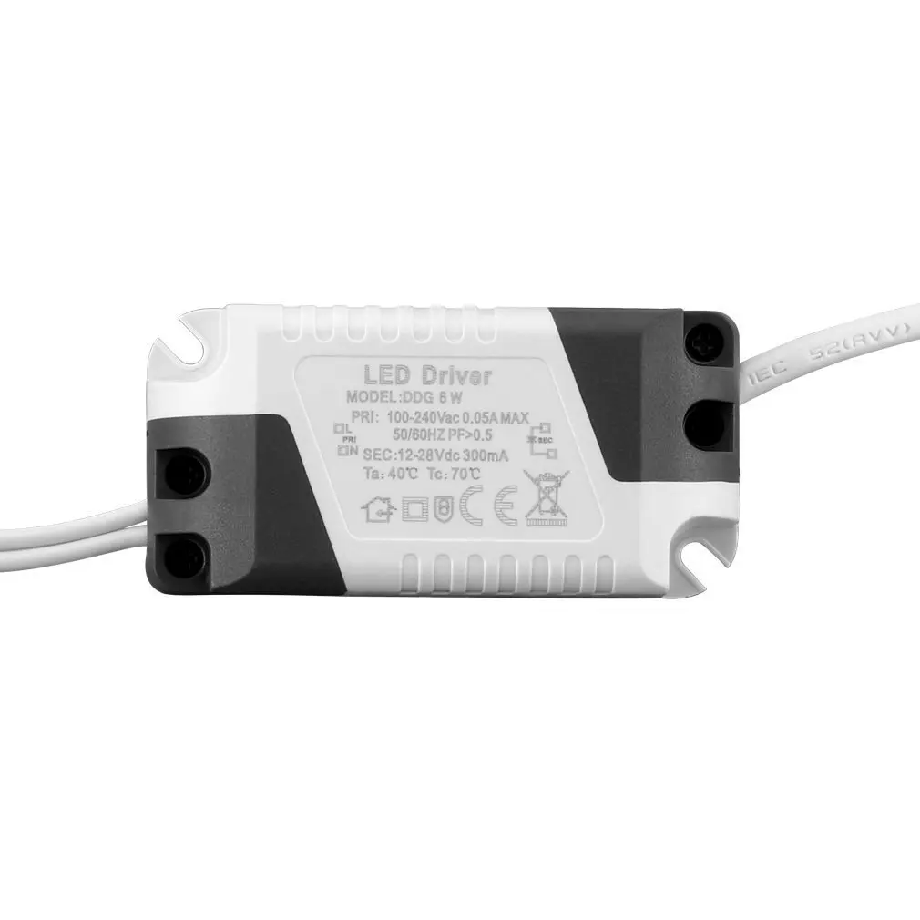 

1Pc New Dimmable/Non-Dimmable LED Light Lamp Driver Transformer Power Supply 6/9/12/15/18/21W