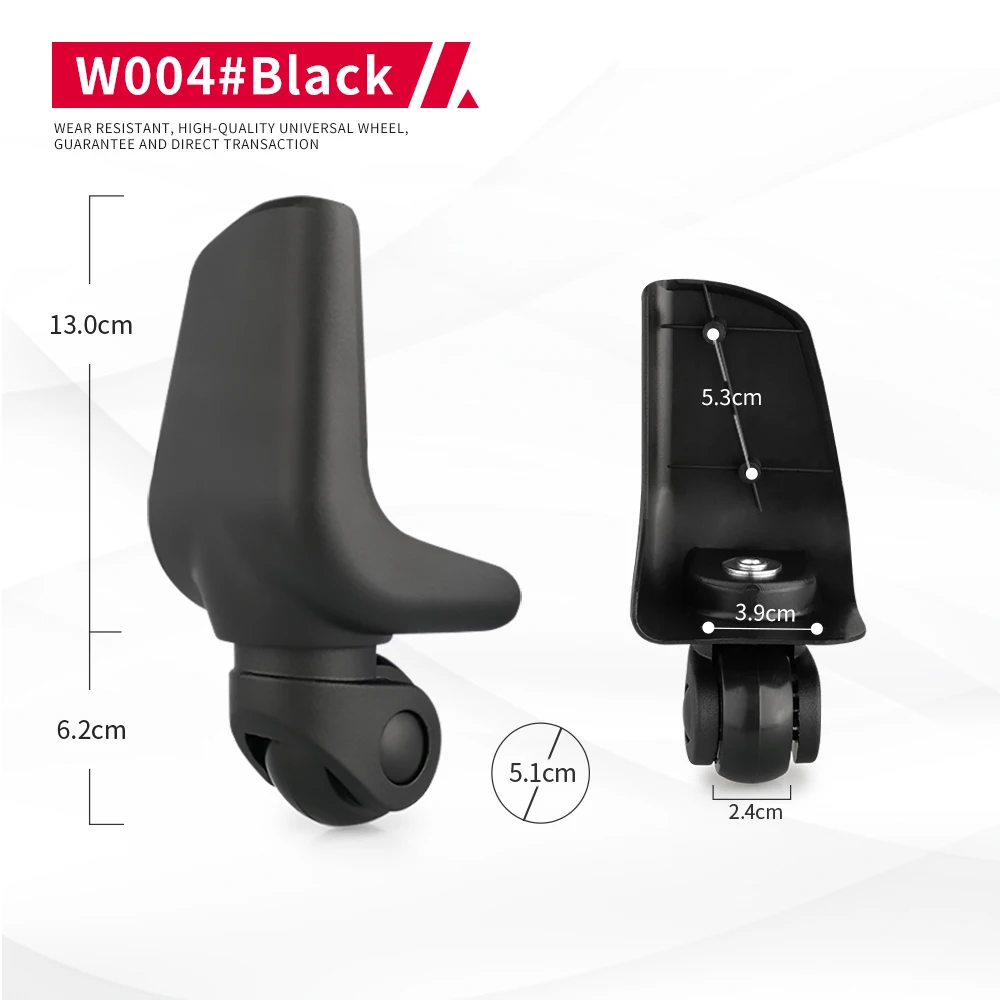 DILONG W004 Trolley case wheels clothing case original authentic aluminum case suitcase mute 1 pair of universal wheel