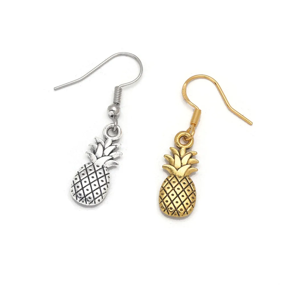 20Pcs Zinc Alloy Charm Fruit Pineapple Pendant Fashion DIY Necklace Earring Jewelry Making Accessories Lots Bulk Wholesale | Украшения и