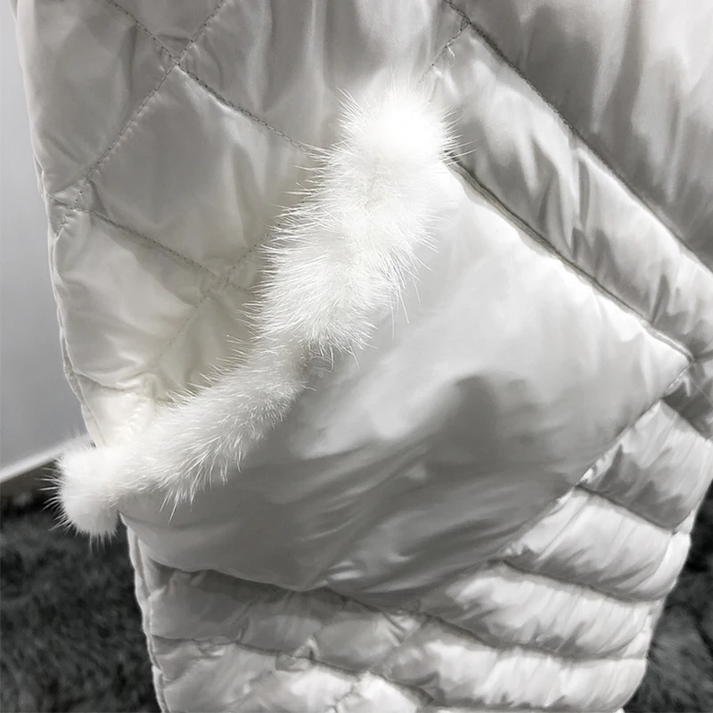 Fitaylor зимний ультра-светильник с капюшоном 90% белый утиный пух парка для женщин