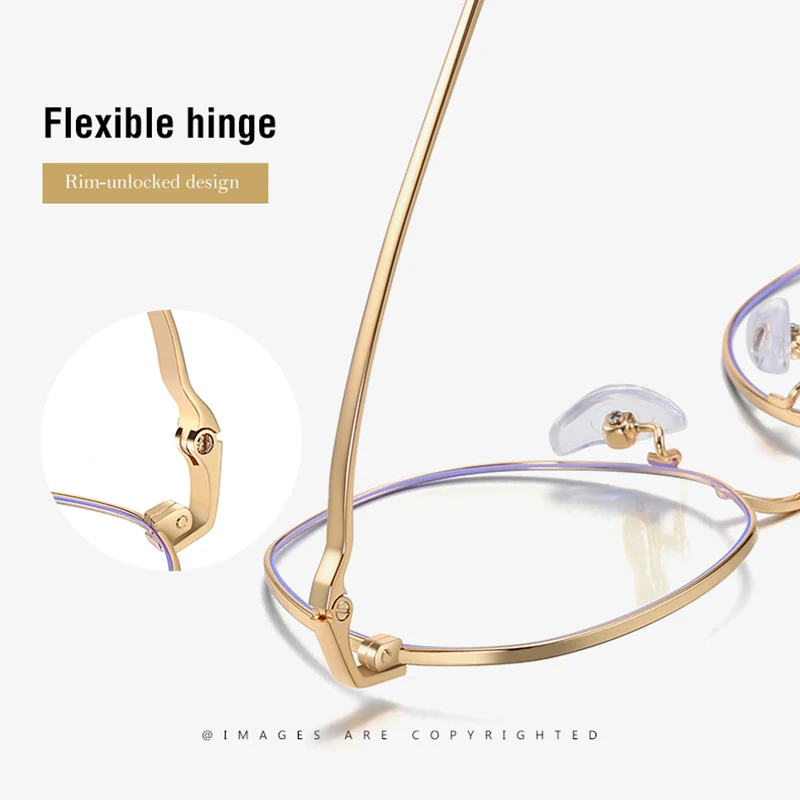 Мужские очки JIFANPAUL прозрачные компьютерные с защитой от излучения круглые в