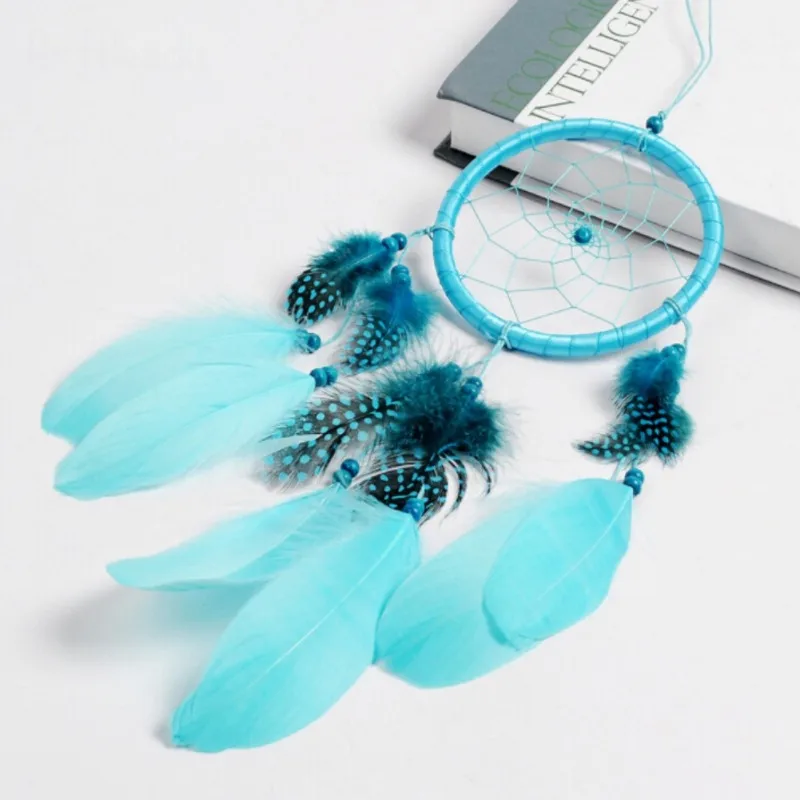 Колокольчики ручной работы индейский амулет &quotЛовец снов&quot сетка с перьями 55 см