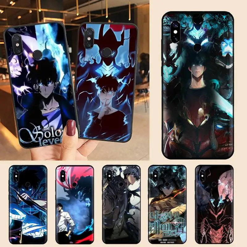 

Solo Leveling hot japan manga Phone Case For Xiaomi Redmi note 7 8 9 t max3 s 10 pro lite Luxury brand shell funda coque
