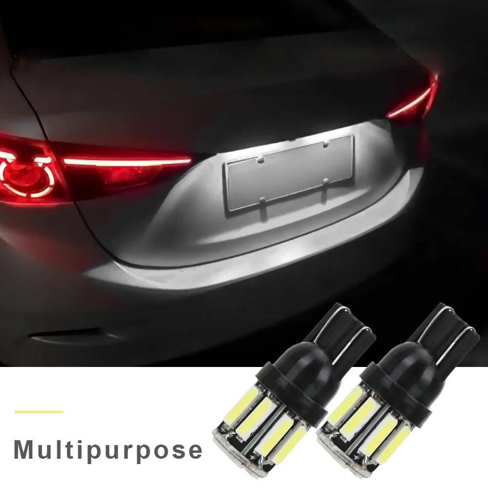 FORAUTO 1 пара T10 W5W 7020 10SMD чтение светильник Замена заднего инструмент Панель лампа