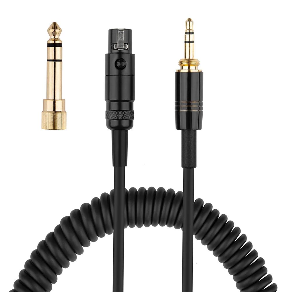 Cable de extensión de Audio estéreo, repuesto en espiral de 6,35mm, para Beyerdynamic DT 1990 1770 177X Pro, auriculares