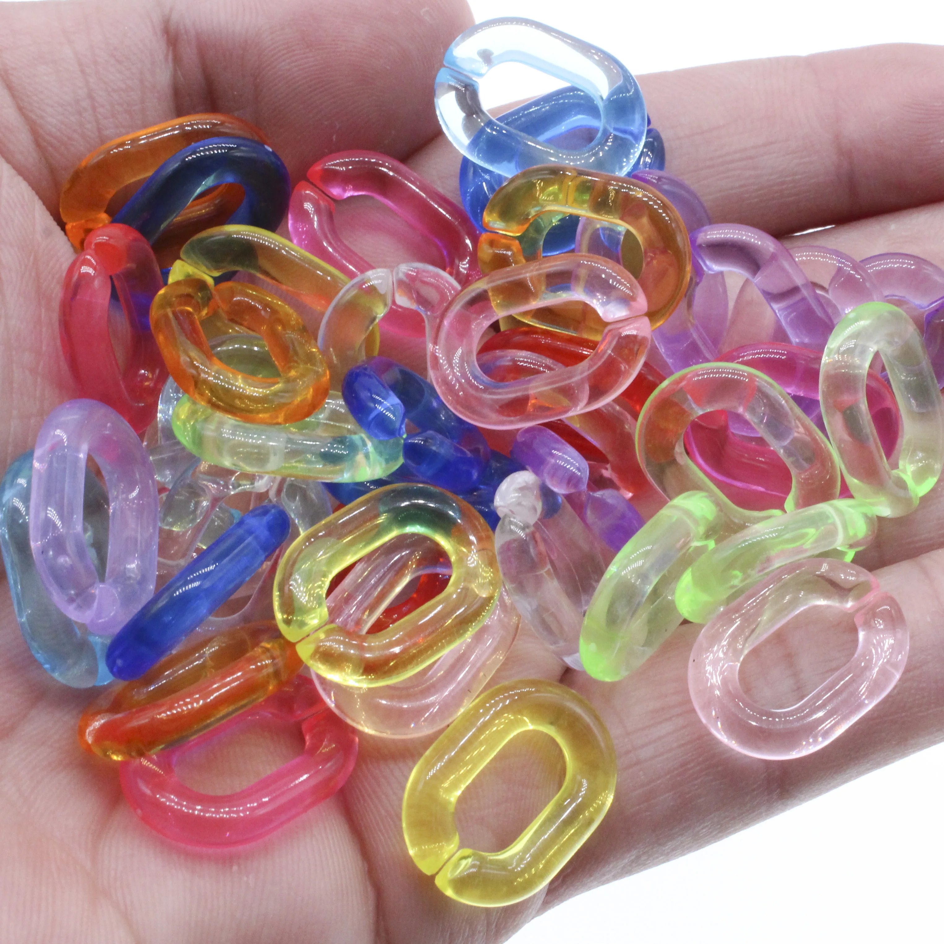 

100 шт., круглые акриловые бусины разные прозрачные цветов, изготовление браслета ожерелья шт.