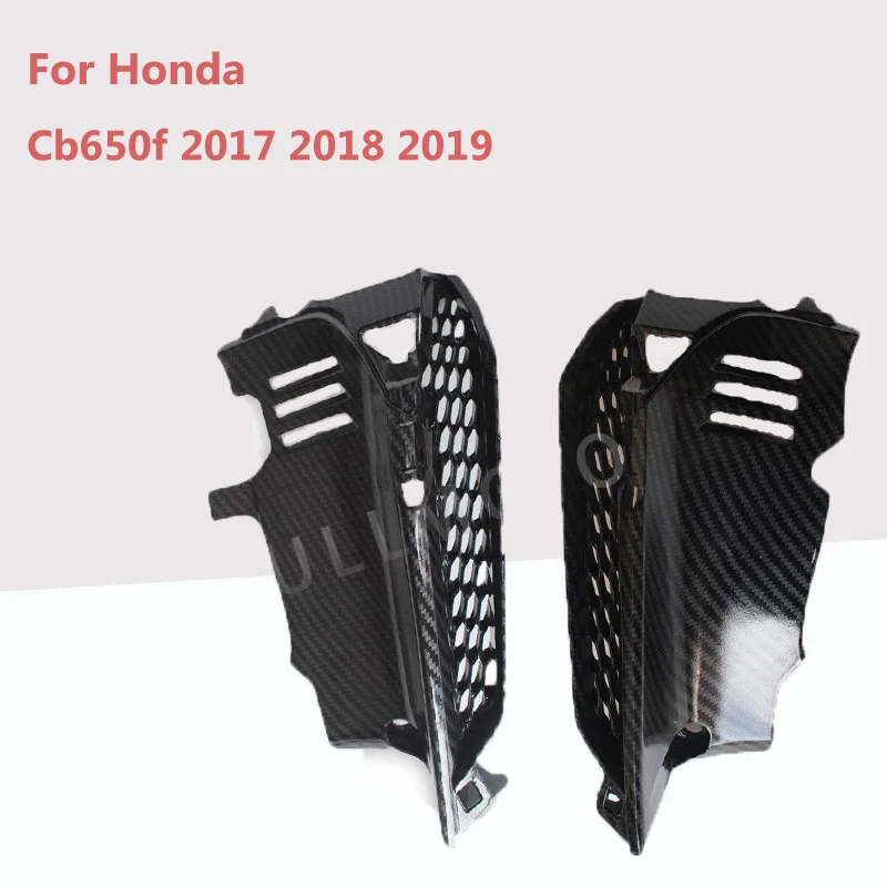 

For Honda Cb650f 2017 2018 2019 Motorcycle Matte Black Unpainted Surface + Carbon Fibre Air Vent Panel Trim Fairing Two Styles