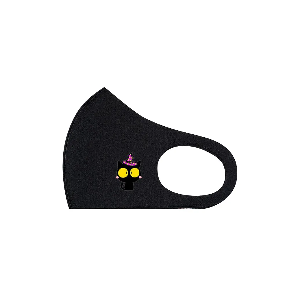 

Adult Cartoon Cute Print Ice Silk Masks Outdoor Cycling 3D Breathable Protect Mask Washable Reusable Dustproof masque mascarilla