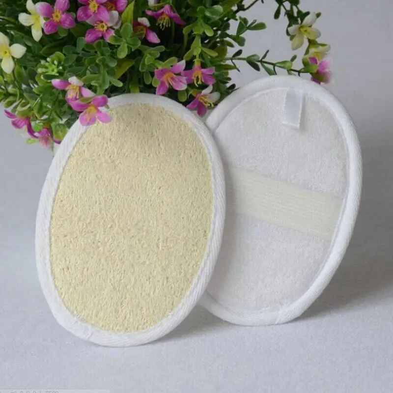 11*16 cm natural loofah pad loofah scrubber remove the dead skin loofah pad sponge for home or hotel LX8851