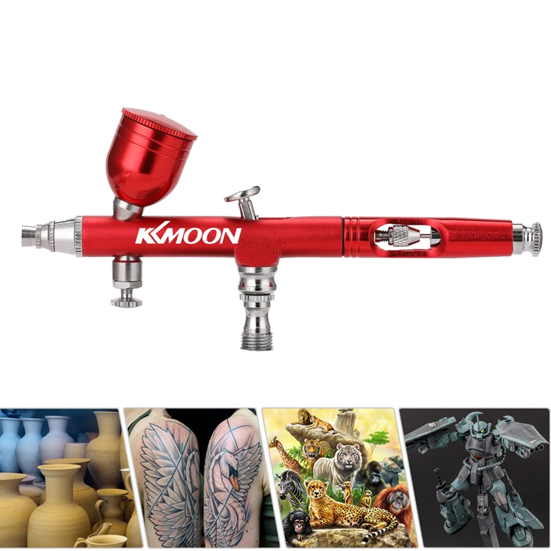 

Airbrush Tool Dual Action Feed 0.3mm Nozzle Cake Decorating Brushes For Nail Manicure With Wrench Straw