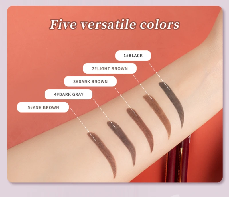 Карандаш для бровей водостойкий цветной 1 шт.