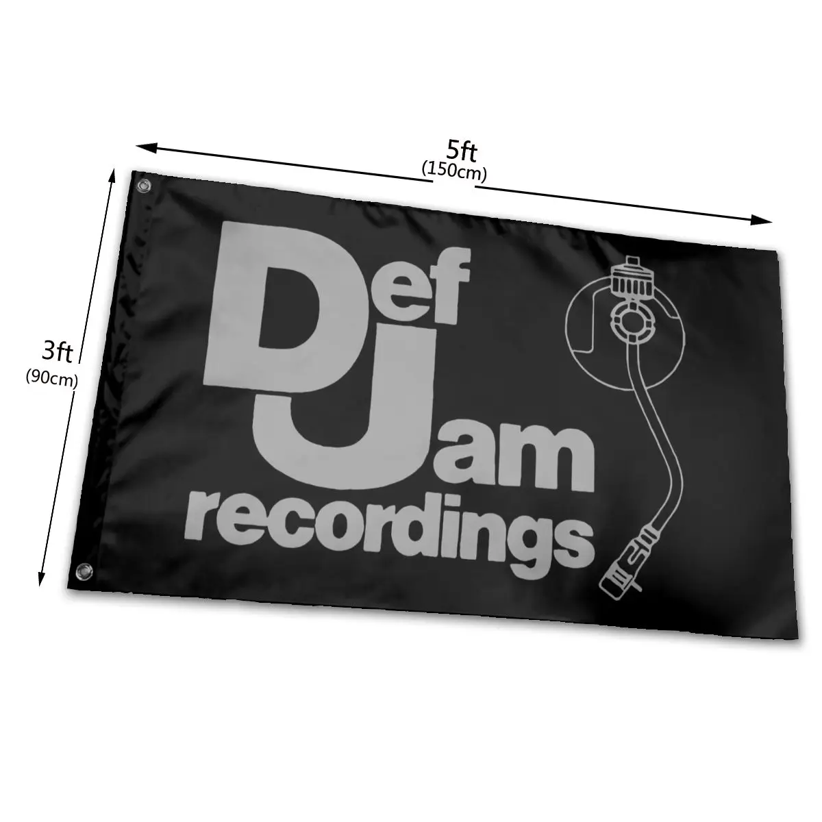 

Def Jam Recordings Popular Music Splicing Simple Cool Hip Hop More Size New Print Designs Hot Sale Children Flag