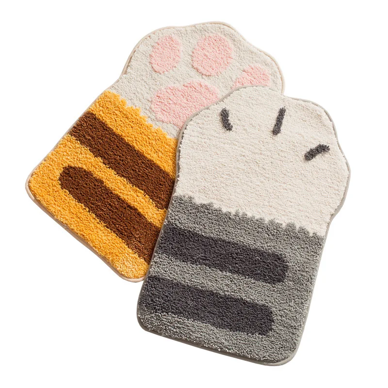 

Long Strip Of Cat's Claw Flocking Home Bathroom Non-slip Mat, Door To Door, Home Bedroom Door Mat, Absorbent Foot Mat