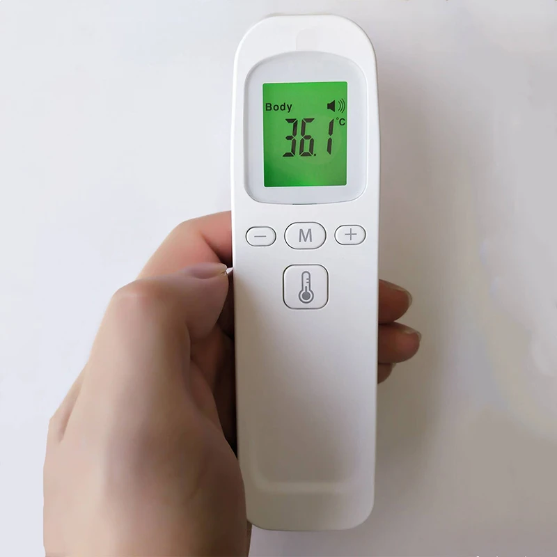 

2Pcs Portable Digital Infrared LCD Adult Baby Children Fever Thermometer Forehead Ear Non-Contact Body Thermometer
