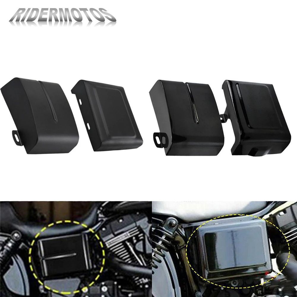 Боковой обтекатель аккумулятора мотоцикла глянцевый черный/матовый черный для