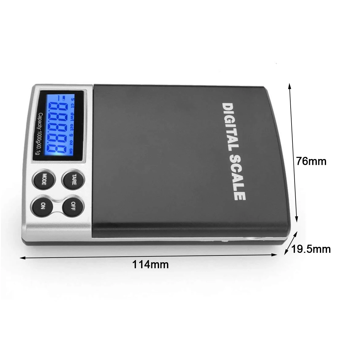 Mini Digital Scale High Accuracy 500/1000/2000g 0.01/0.1g Backlight Electric Pocket Gram for Lightweight Jewelry | Инструменты