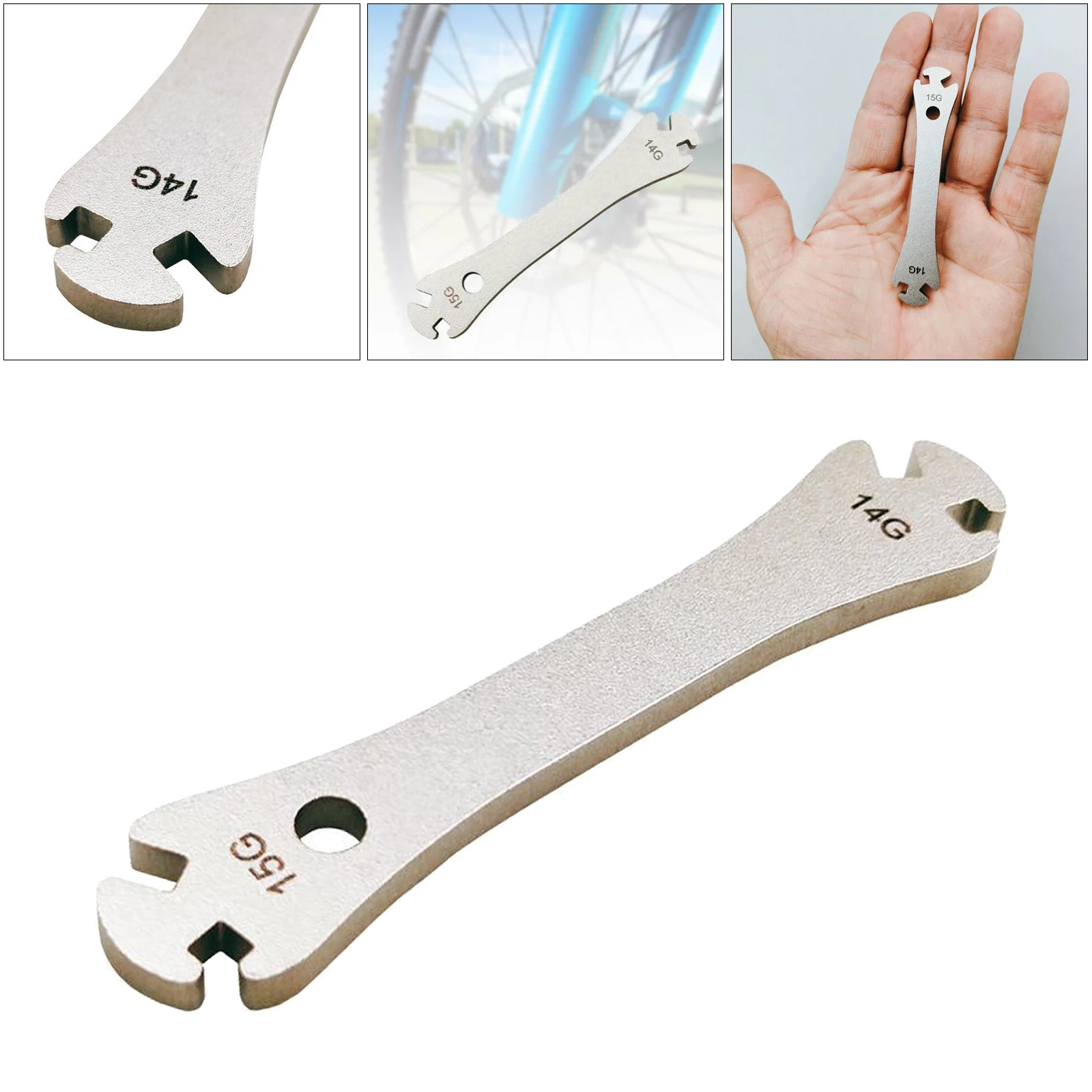 

Bike Spoke Wrench Bicycle Wheel Spoke Fastening Spanner Removal Repair Tool