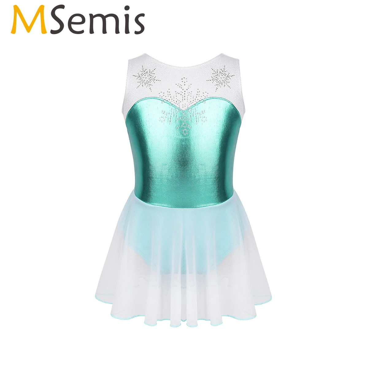 Цельнометаллическое балетное танцевальное платье для девочек Детское трико